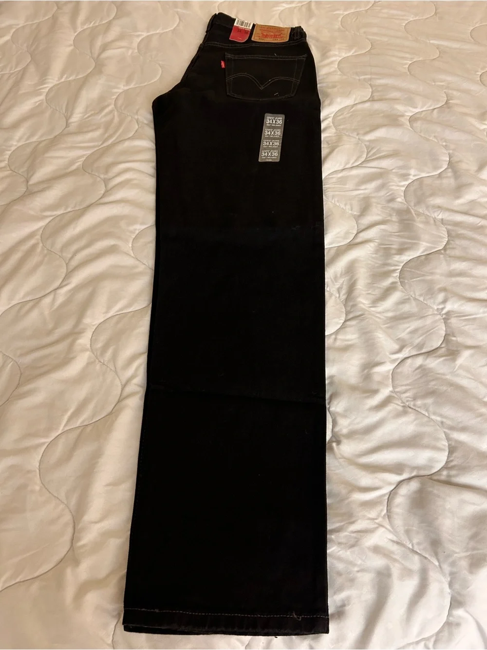 Levi's Black Relaxed Fit Jeans 34x36